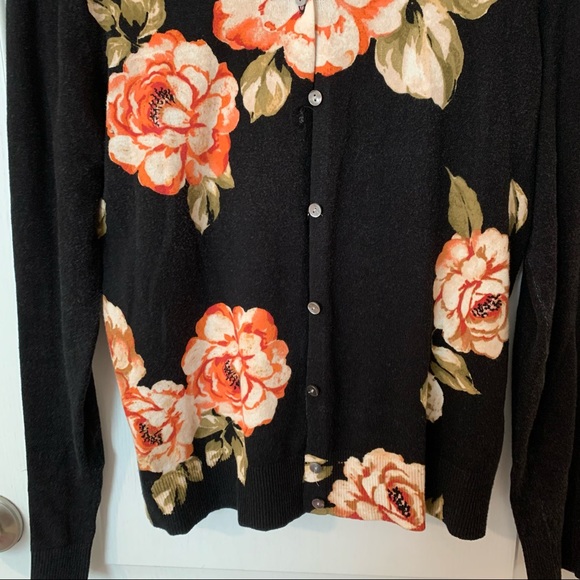 A new day floral pattern button cardigan - Picture 4 of 5